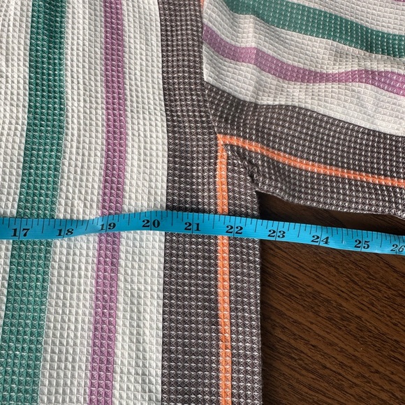 Free People Soleil Time Endless Summer Striped Cotton Polo Size XS NWT $68 - Picture 9 of 10